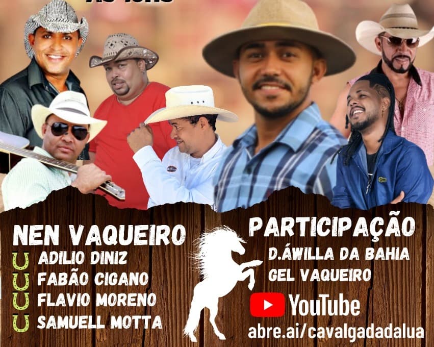 Cavalgada da Lua vai reunir cavaleiros e amazonas com festa ao vivo neste sábado (05)