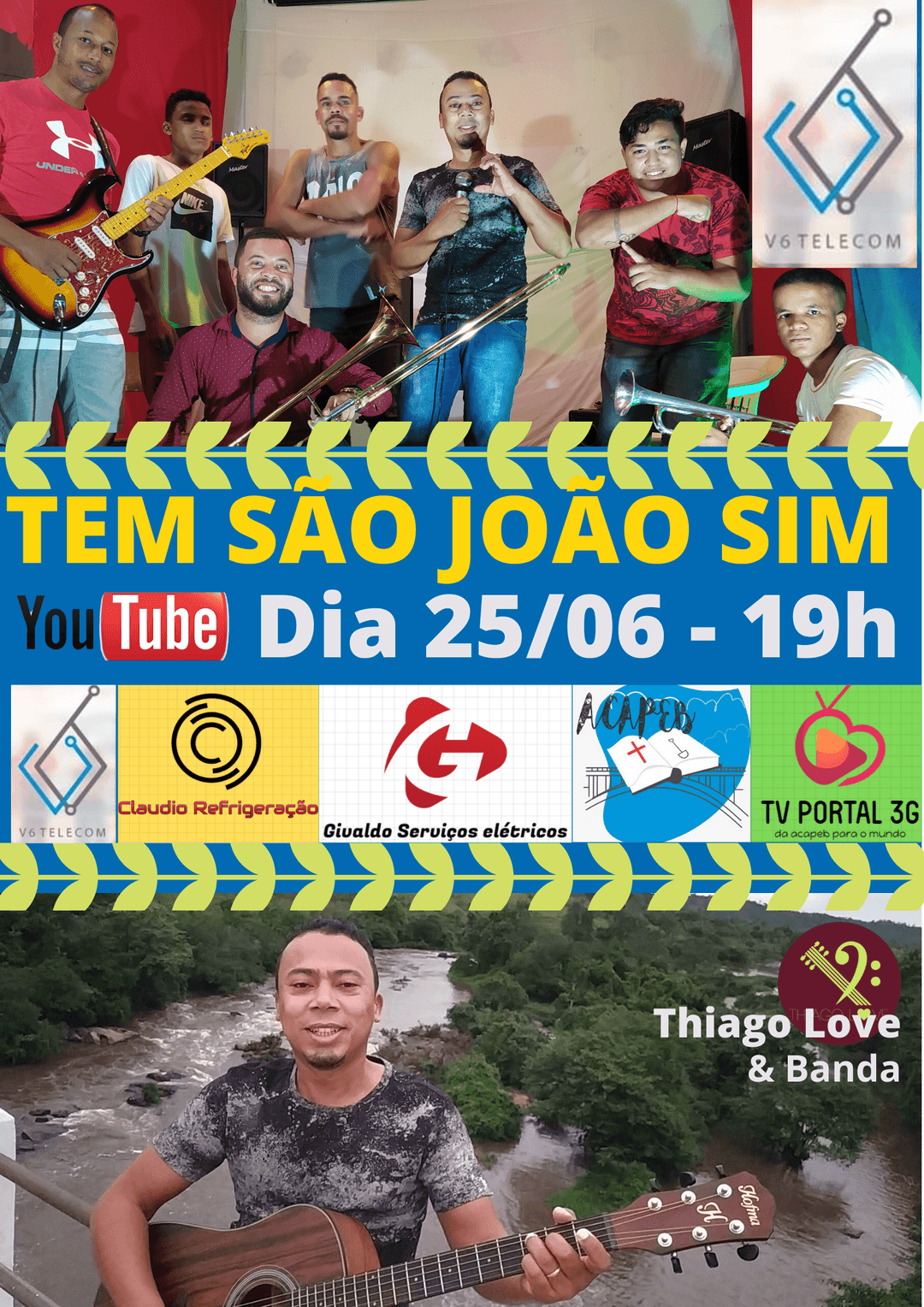 Ganhe a instalação da internet de graça e ajude a live solidária preservar uma vida