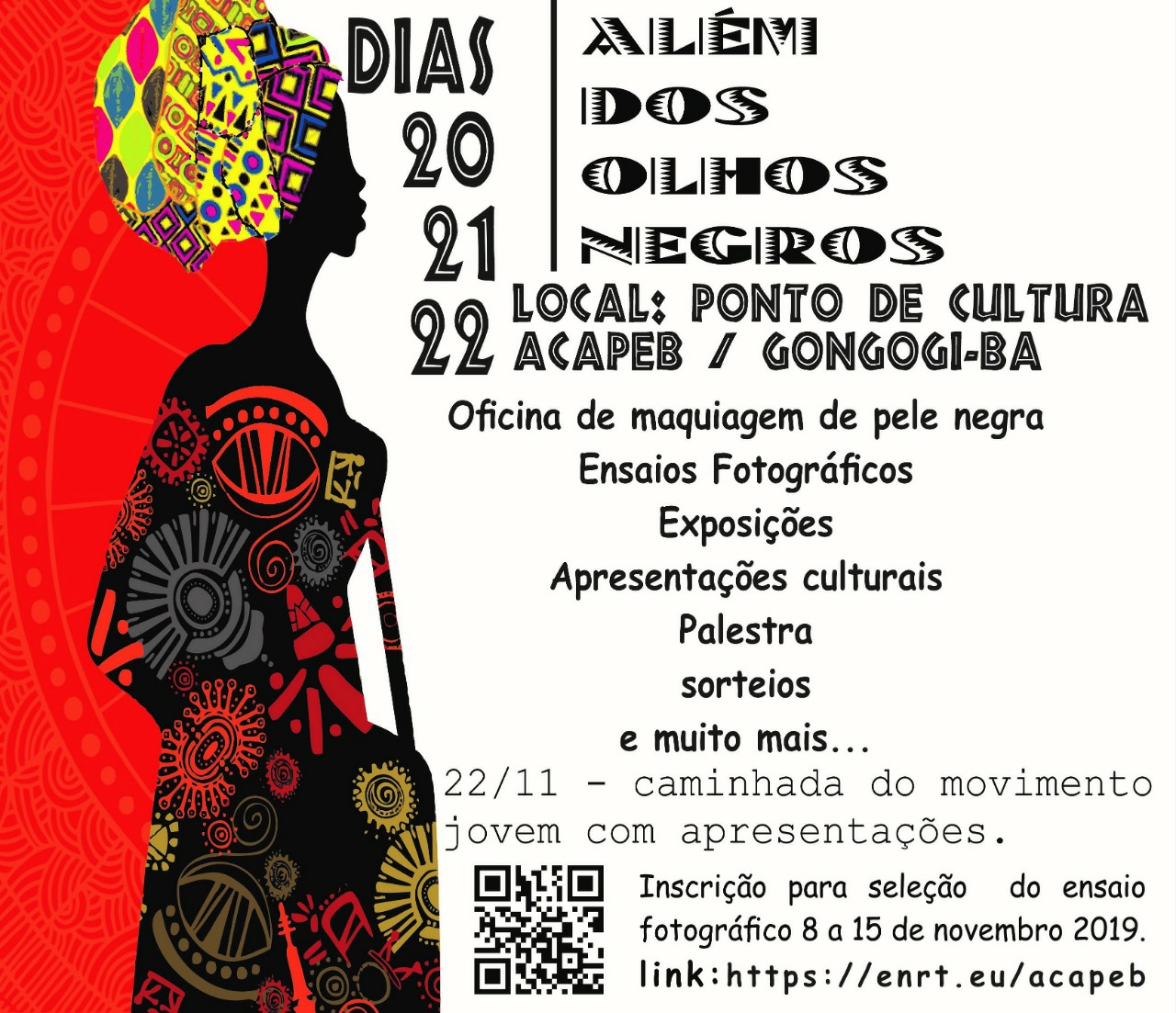 GONGOGI: “Além dos olhos negros” abre com oficinas e é evento de destaque na valorização da cultura e protagonismo juvenil, nesta quarta (20)